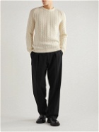Dunhill - Cable-Knit Cashmere Sweater - White