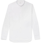 Mr P. - Grandad-Collar Cotton Oxford Shirt - White