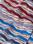 Missoni - Crochet-Knit Cotton-Blend Socks - Blue