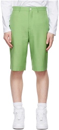 Comme des Garçons Homme Plus Green Wool Shorts