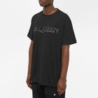 Alexander McQueen Men's Embroidered Logo T-Shirt in Black/Mix