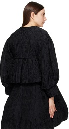Noir Kei Ninomiya Black Puff Sleeve Jacket