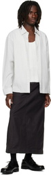 NEEDLES Black Back Sateen String Fatigue Skirt