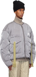 A. A. Spectrum Gray Cyberen II Down Jacket