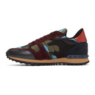 Valentino Multicolor Valentino Garavani Camouflage Rockrunner Sneakers