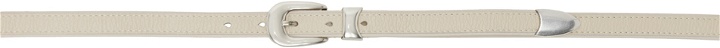 Photo: Our Legacy Off-White Pin-Buckle Belt