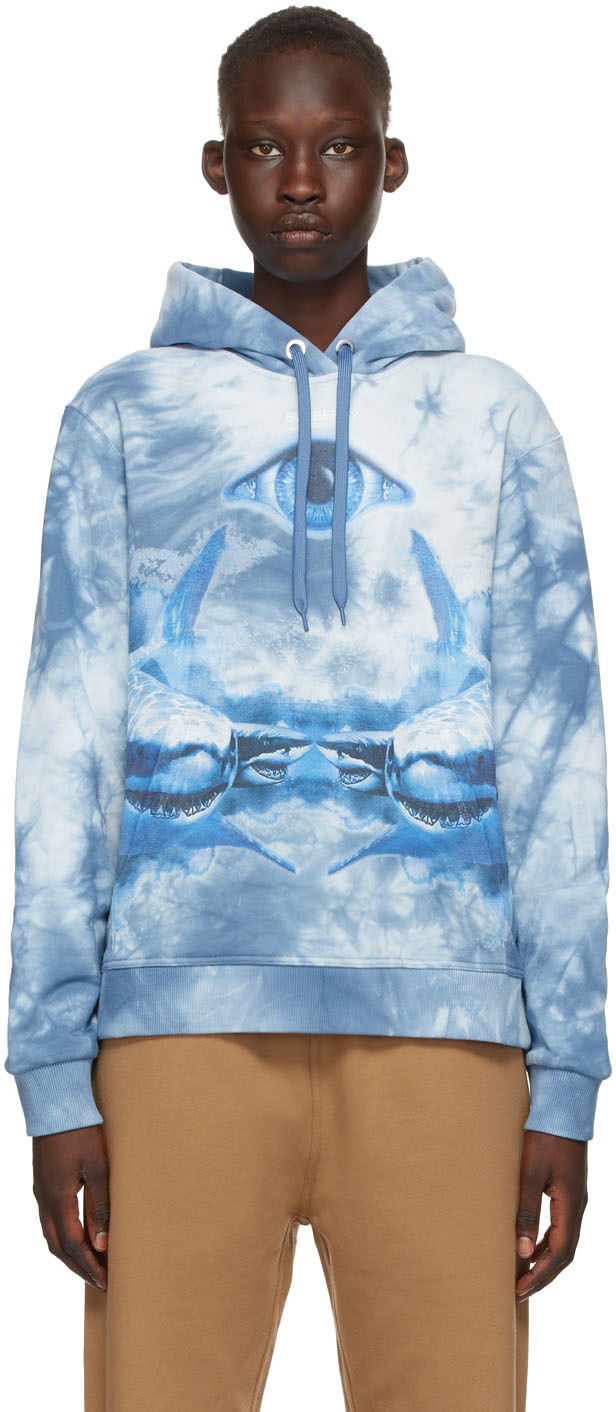 Shark shop print hoodie