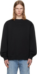 BALMAIN Black Embroidered 'Balmain Paris' Sweatshirt