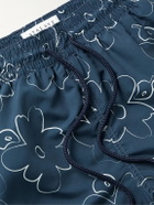 Atalaye - Dorrea Mid-Length Printed Recycled Swim Shorts - Blue