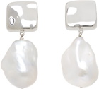 AGMES Silver Pearl Baroque Luca Earrings