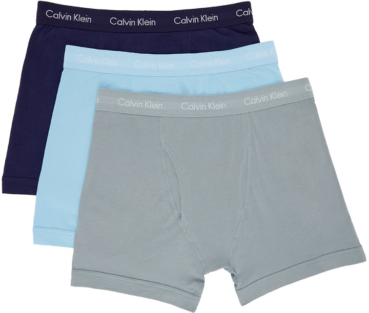 Photo: Calvin Klein Underwear Three-Pack Multicolor Cotton Classic Fit Boxer Briefs