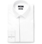 Hugo Boss - White Ivan Slim-Fit Cotton-Poplin Tuxedo Shirt - White