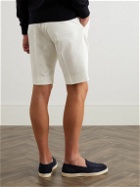 Kingsman - Slim-Fit Straight-Leg Cotton-Blend Twill Shorts - Neutrals
