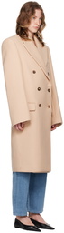 WARDROBE.NYC Beige Hailey Bieber Edition Coat