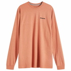 Patagonia Men's Long Sleeve P-6 Logo Responsibili-T-Shirt in Redtail Rust