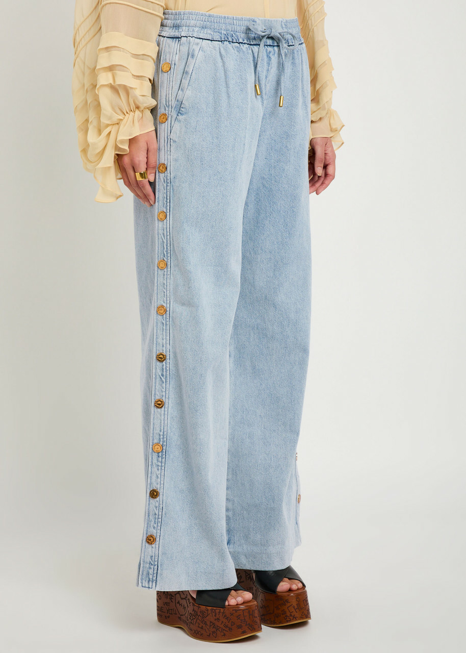 Zimmermann Rebellion Press-stud Denim Trousers