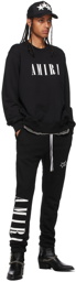 AMIRI Black Vertical Logo Lounge Pants