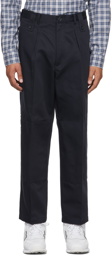 Junya Watanabe Navy Double Knee Work Trousers