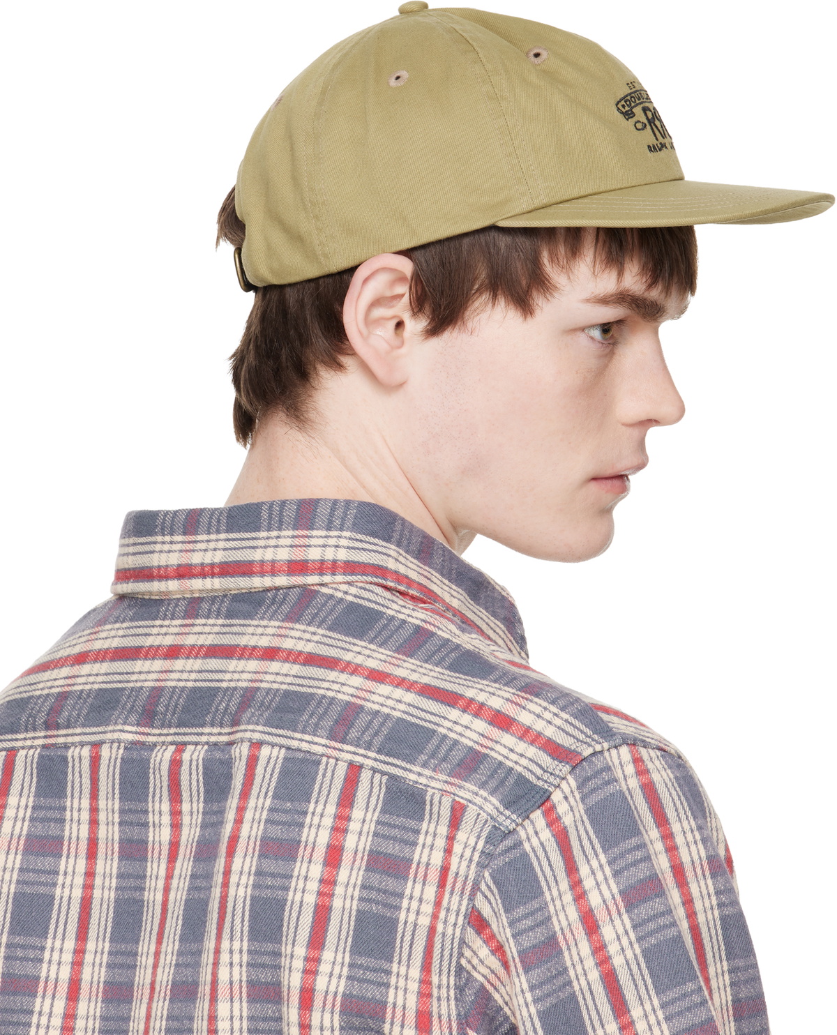 RRL Beige Ranch Logo Twill Ball Cap