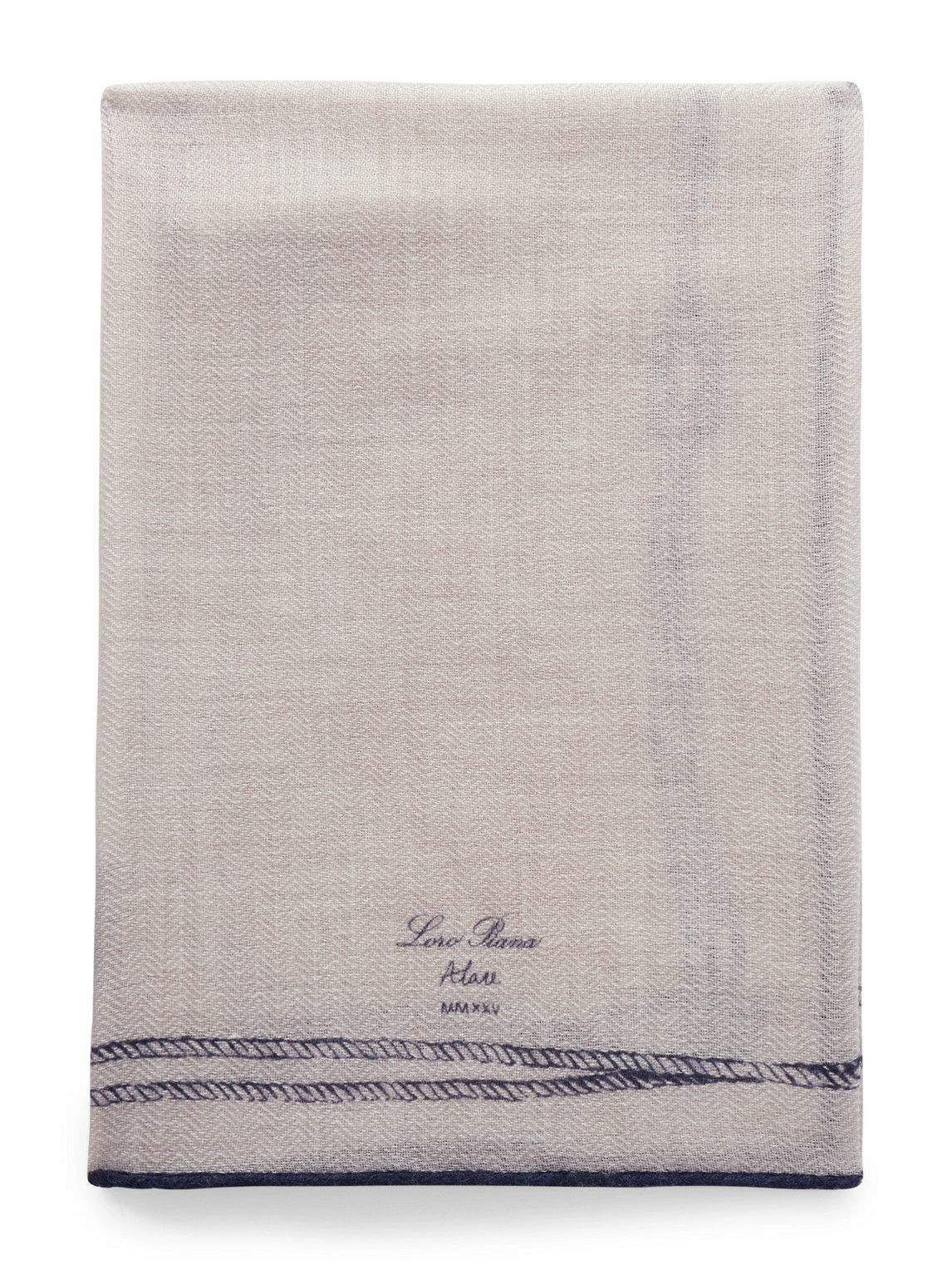 Loro Piana - Embroidered Cashmere and Silk-Blend Voile Scarf