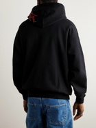 Local Authority LA - Printed Cotton-Jersey Hoodie - Black