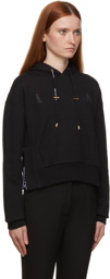 Balmain Black Strass Hoodie