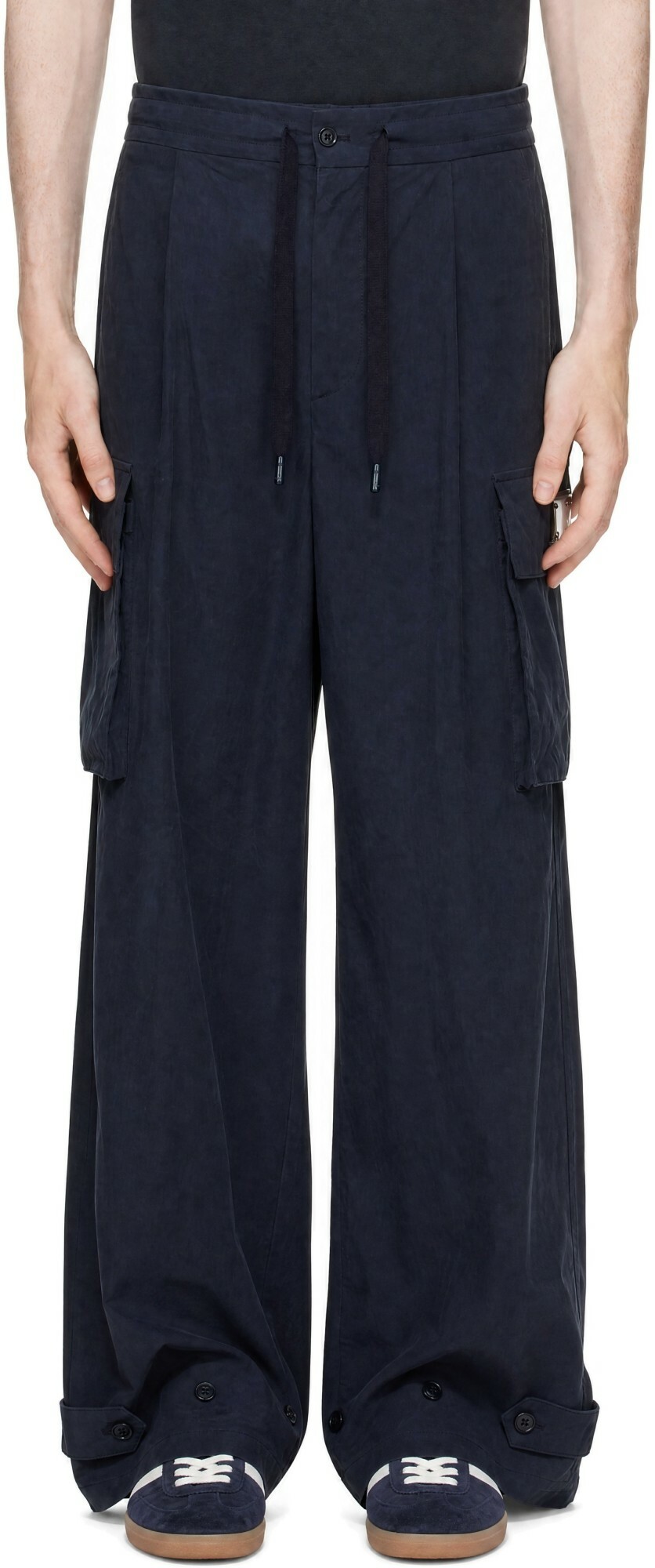 Dolce&Gabbana Navy Cotton Cargo Pants