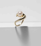 Mateo Pearl Curl 14kt gold ring with freshwater pearl