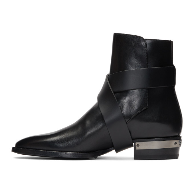 Balmain Taiga Ankle Boots in Black Leather ref.516840 - Joli Closet