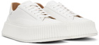 Jil Sander White Low-Top Platform Sneakers