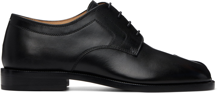 Photo: Maison Margiela Black Tabi City Lace-Up Derbys