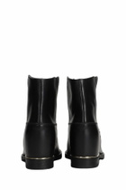Via Roma 15 Ankle Boots Inside Wedge In Black Leather