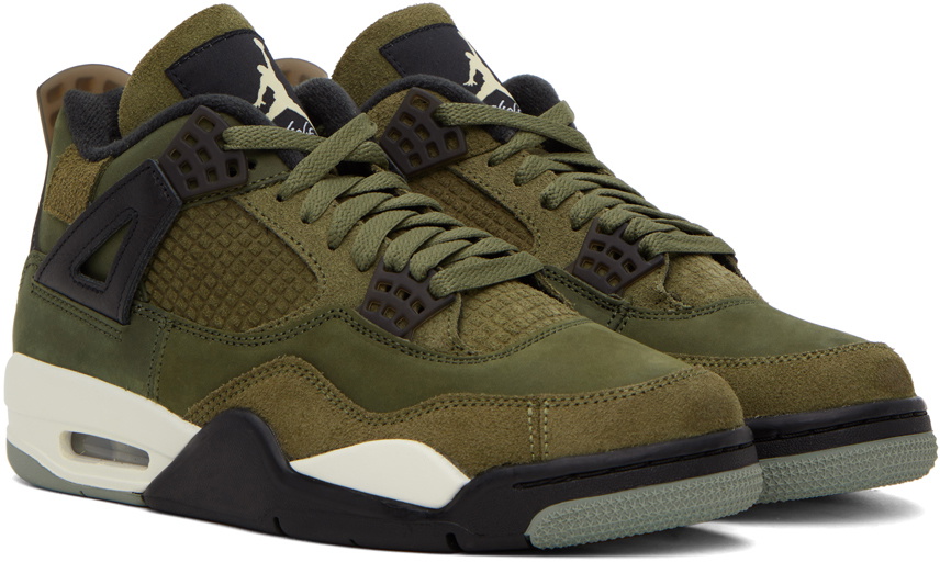 Nike Jordan Green Air Jordan 4 Craft Sneakers Nike Jordan Brand