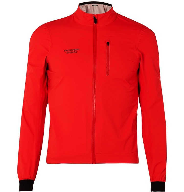 Photo: Pas Normal Studios - Shield Shell Cycling Jacket - Men - Red