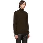 Maison Margiela Brown Elbow Patch Turtleneck