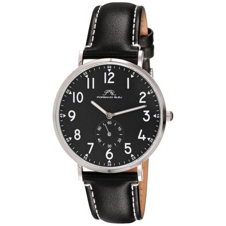 Photo: Porsamo Bleu Rowan Quartz Black Dial Mens Watch 1471FROL