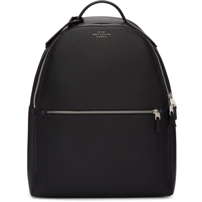 Smythson Black Burlington Backpack Smythson