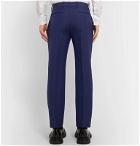 Alexander McQueen - Pink Slim-Fit Wool and Mohair-Blend Suit Trousers - Blue