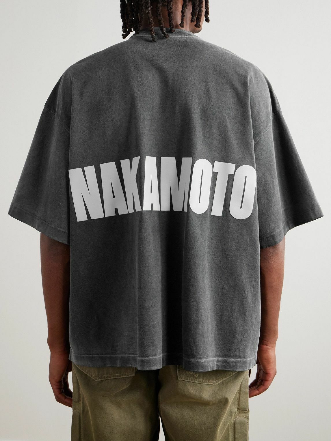 Satoshi Nakamoto - Impact Oversized Logo-Appliquéd Cotton-Jersey T