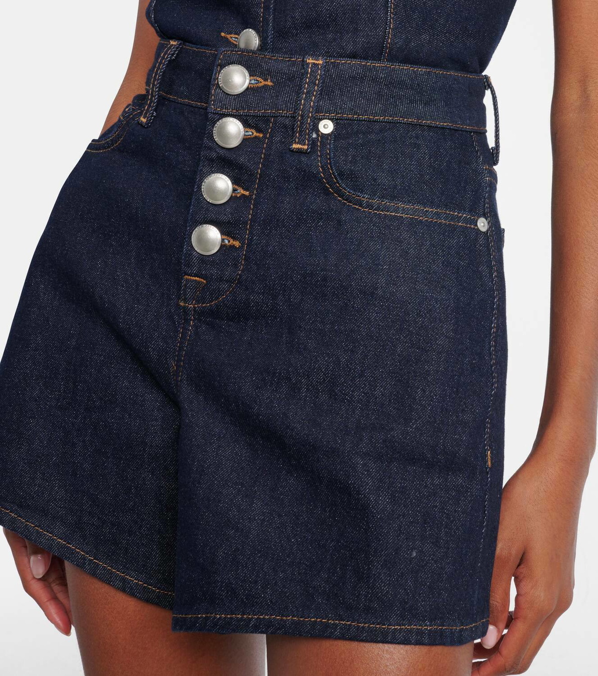 7 For All Mankind Kori high-rise denim shorts