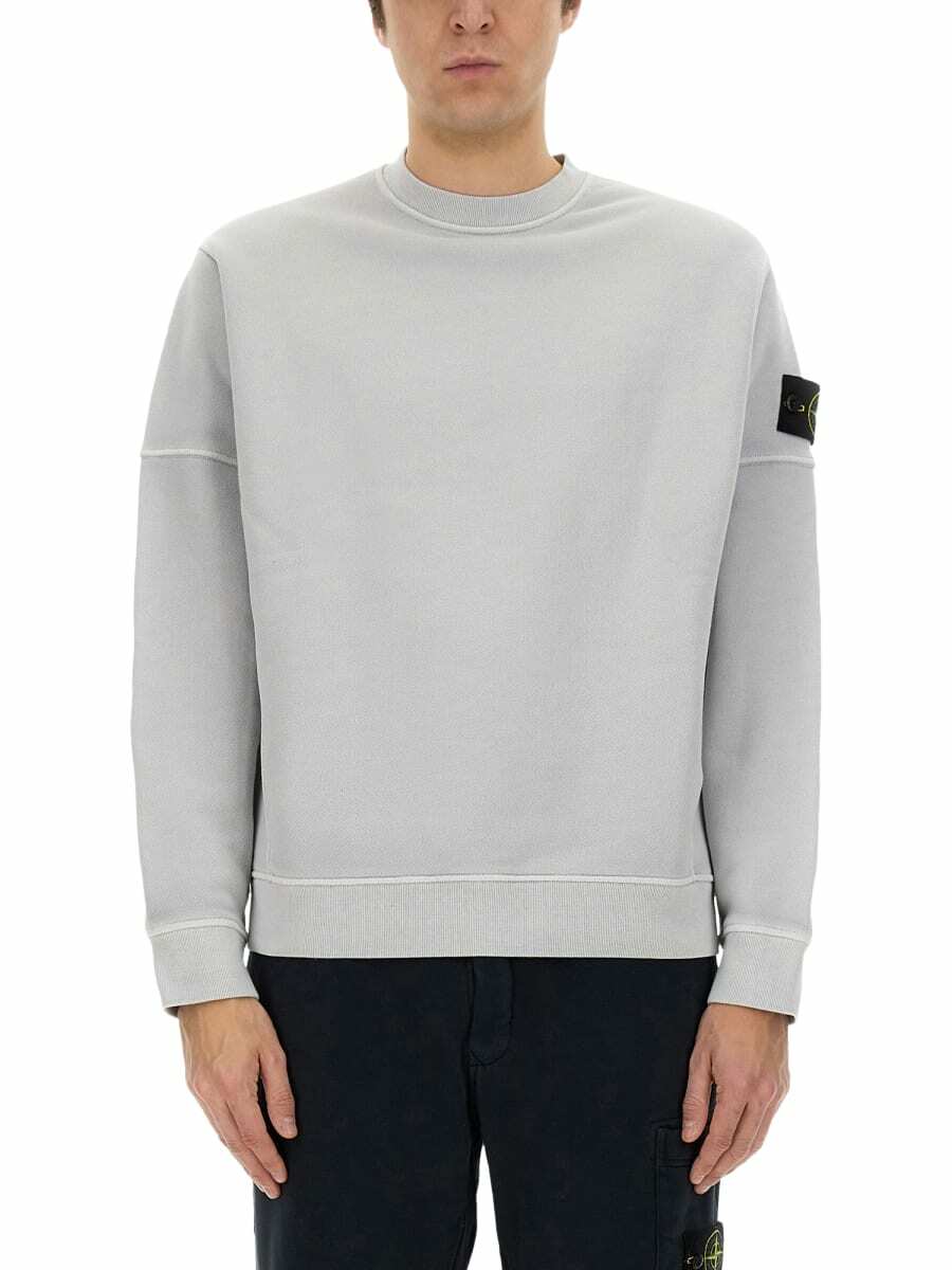 Stone Island Men `Brushed Organic Cotton` Sweatshirt