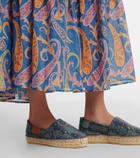 Etro Printed canvas espadrilles