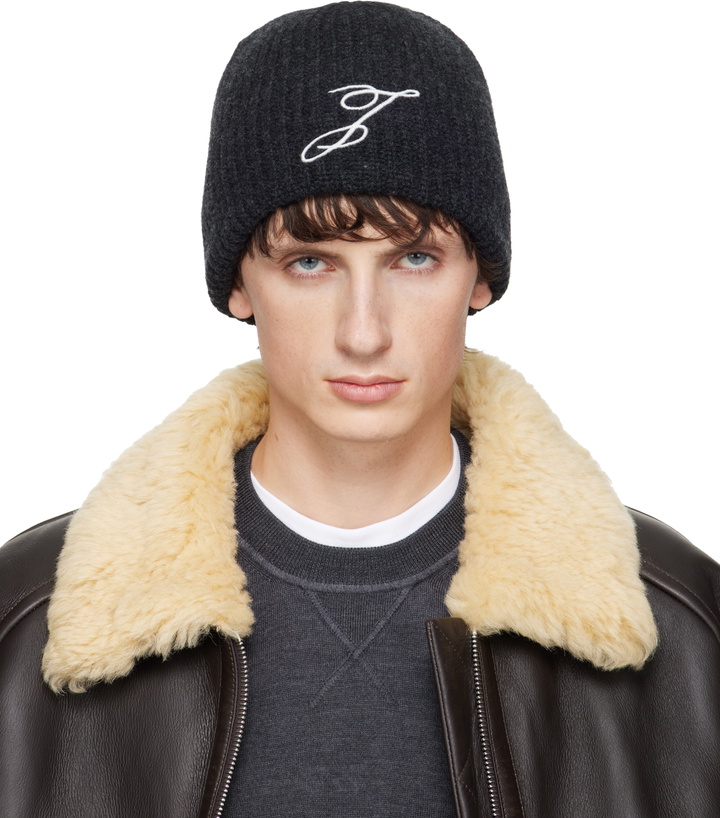 Photo: JACQUEMUS Gray 'The Espiral' Beanie