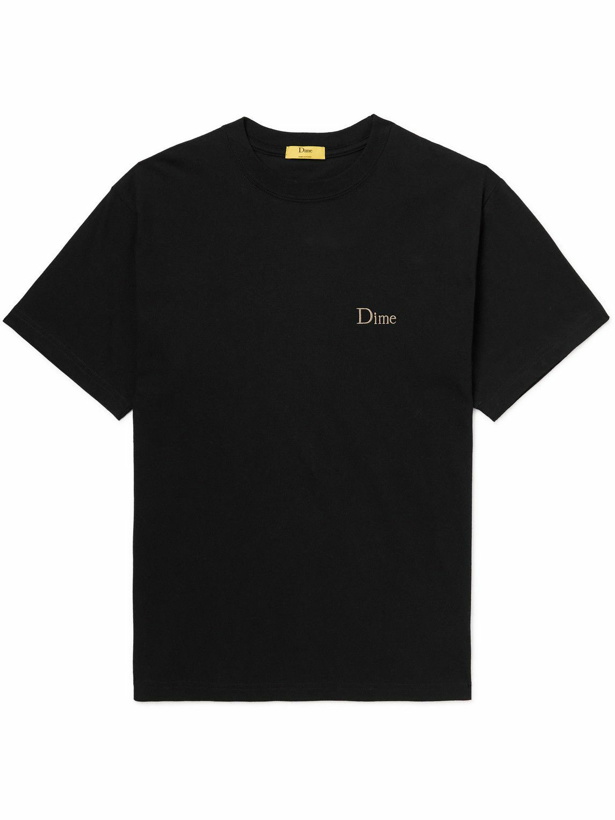 Photo: DIME - Classic Logo-Embroidered Cotton-Jersey T-Shirt - Black
