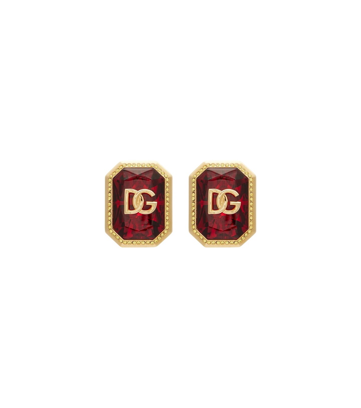 Photo: Dolce&Gabbana DG embellished clip-on earrings