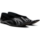 KHAITE Black Marlene Ballerina Flats