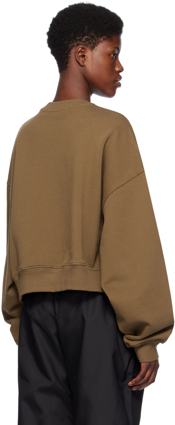 WARDROBE.NYC Brown Track Sweatshirt