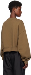 WARDROBE.NYC Brown Track Sweatshirt