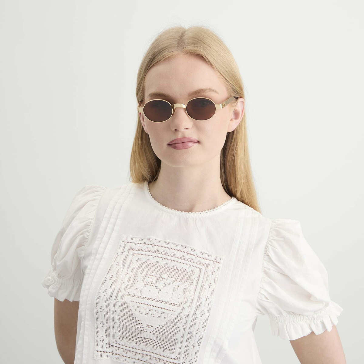 Miu Miu Eyewear B51S Sunglasses in Old Gold/Dark Bronze 
