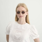 Miu Miu Eyewear B51S Sunglasses in Old Gold/Dark Bronze 